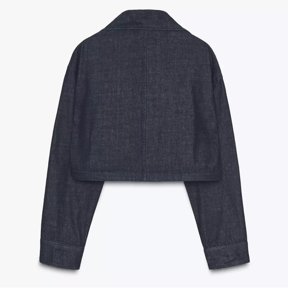 ZARA WOMAN COLLECTION DENIM BOLERO JACKET - Picture 7 of 14